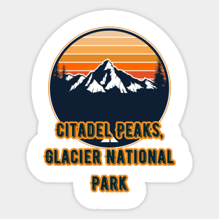 Citadel Peaks, Glacier National Park Sticker